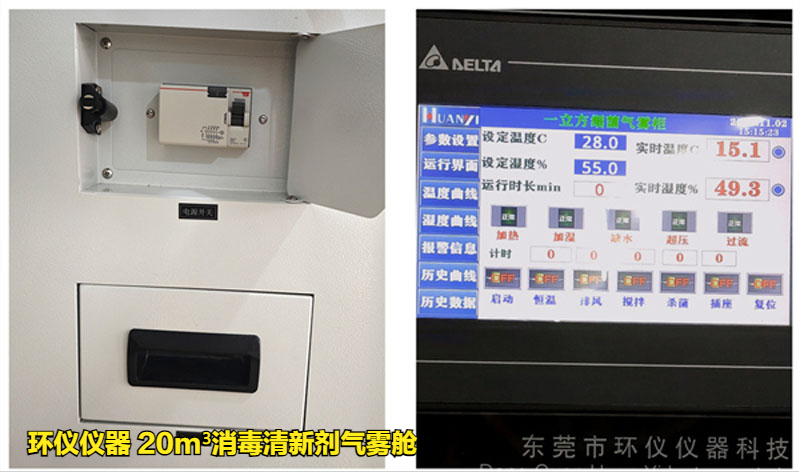 消毒清新劑氣霧艙的試驗內容(圖2) 消毒清新劑氣霧艙的試驗內容(圖2)