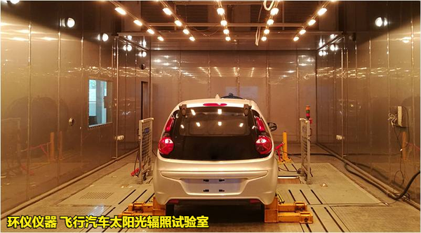 飛行汽車太陽光輻照試驗室