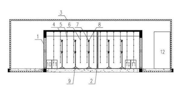 空調(diào)舒適性評價室的設(shè)計需求(圖2) 空調(diào)舒適性評價室設(shè)計圖2